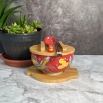 Red-crowned Crane Japanese Ceramic Style Rice Noodle Ramen Bowl With Bamboo. Fixed Price $45.94.