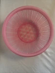 Vintage Colander Strainer Bowl Bright Pink Lightweight 11.25X3.25 Kitchen Decor. Fixed Price $6.99.