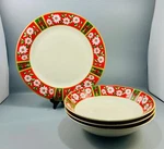 Charlton Hall Classic Traditions Serving Platter And Bowl Set Of 4 12" & 9.5". Fixed Price $52.00.