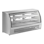 82" Stainless Steel Curved Glass Refrigerated Deli Case. Fixed Price $2912.88.