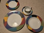 Mikasa - M5101 Currents Place Setting(s). Piece. Preowned.. Fixed Price $25.00.