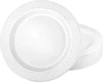 2-48 Pack Lillian Tablesettings Round Pebbled Tray Pearl 13.5" For All Occasions. Fixed Price $110.23.