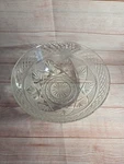 Luminarc Antique Salad Bowl 10.25" Clear Glass Jg Durand Arcoroc Diamond. Fixed Price $25.00.