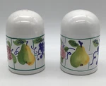 Portugal Fruit Salt & Pepper Shakers Certified International Kitchen Decor. Fixed Price $19.95.