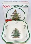 Spode England S3324 Christmas Tree 9 1/2" Square Salad Serving Bowl Box. Fixed Price $48.99.