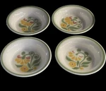 Franciscan Earthenware Maypole Round Cereal Soup Bowl Dish 7 Set Of 4 Excellent. Fixed Price $35.50.