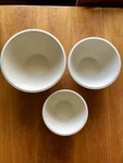 Pampered Chef Bamboo Fiber Bowls, 3 Set, Euc. Fixed Price $22.95.