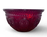 Set Of 4 Pioneer Woman Bowls Adeline Red Ruby Glass. Fixed Price $49.99.