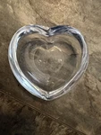 Vintage Orrefors Sweden Crystal Small Heart Shaped Bowl / Votive. Fixed Price $24.98.