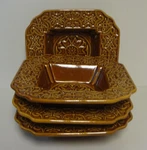 American Atelier Medallion (amber) Soup Cereal Bowls Sold In Set Of Four. Fixed Price $44.95.