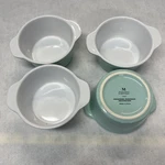Martha Stewart Aqua Blue 4-PC. Stoneware Ramekin Small Bowl Dish Set. Fixed Price $14.00.