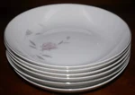 TWO(2) Soup Cereal Coupe Bowls Mikasa Jyoto 8296 Japan Rosina 7 3/4 D. Fixed Price $18.00.