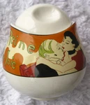 Sango Cabaret Sugar Bowl Lid Reine De Joie Lautrec Art Nouveau Vintage 1990S. Fixed Price $24.99.