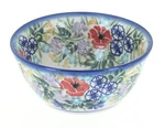 Blue Rose Polish Pottery Summer Garden Cereal/soup Bowl. Fixed Price $58.50.