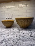 Pair Of Vintage Yellow Certified International Corporation Ceramic Bowls Italy. Fixed Price $35.00.