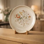 Vintage Temper-ware By Lenox Merriment Cereal Bowl Floral Design Microwave/oven. Fixed Price $7.49.