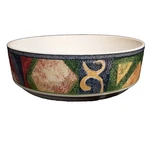 Furio Home Mesa Geometric 9" X 3-1/4" H097/8 Round Vegetable Serving Bowl Euc. Fixed Price $29.95.
