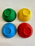 Norpro Set Of Mini Silicone Pinch Bowls Red Yellow Blue Green 1.75 Oz #408. Fixed Price $9.99.