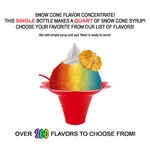 Flavor Concentrate Mix - Makes Quart Of Shaved Ice Syrup. Fixed Price $6.95.