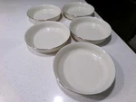Lenox Solitaire Lot Of 5 Coupe Soup Bowls. Fixed Price $118.93.