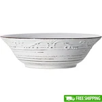 Garden Inspired Stoneware Serving Bowl Ideal Salads Pasta Dishwasher Safe. Fixed Price $27.54.