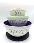 Set Of 3 Rae Dunn Halloween Melamine Mixing Bowls Nwot. Fixed Price $45.00.
