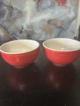 Graydon Hall Cereal/soup Bowl, Red Swirl With White Edge. Fixed Price $13.00.