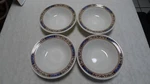 Vintage Scammell's Trenton China 6-1/2" Cereal Bowls Set Of 4. Fixed Price $12.00.