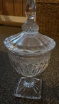 Vintage Shannon By Godinger Brandon Crystal Urn Lidded Footed Bowl 15" Euc. Fixed Price $44.99.
