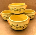 (4) Pfaltzgraff Pistoulet - 7/8 Open Crock Soup Set Of. Fixed Price $35.00.