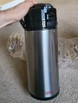 Oggi Pumpmaster Stainless 1.9 LITER/65 Oz Beverage Server Thermal Hot Coffee. Fixed Price $10.00.