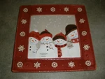 New St. Nicholas Square Plate/ Cookie Tray "warm Wishes" 11"X11". Fixed Price $20.69.