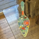 The Pioneer Woman Floral Pie Cake Server Turquoise Stoneware Ceramic 2915 Dmt. Fixed Price $12.99.