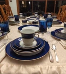 Cobalt Blue Cathy Hardwick For Mikasa 4 Place Settings Porcelain Classic 20 Pcs. Fixed Price $199.20.