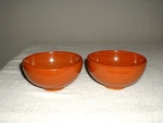 Lot Of 2 Denby Fire Chilli/chili 5" Rice Bowls - No Swirls. Fixed Price $79.95.