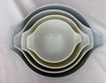 Vintage Pyrex Verde Green Cinderella Nesting Bowl Set (4 Piece) 441 444. Fixed Price $79.00.