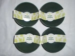 Set Of 4 Maple Origins Recycled Wood 5" Serving Bowls Evergreen Color New. Fixed Price $19.99.