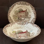 Set Of 2 Heritage Hall Pennsylvania Fieldstone 4411 Fruit Bowls 6" England. Fixed Price $11.99.