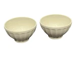 Sweese Dessert Soup 4-3/4 2-3/4 Fluted Bowls Porcelain Excellent Used Cond. Fixed Price $16.00.