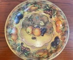 Daher Decorated Ware Fruit Bowl Serving Tray 1971 England Round 10IN. Fixed Price $20.00.