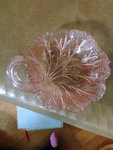 Vintage Pebble Leaf Pattern Dish Glass Company Indiana. Fixed Price $12.50.