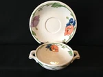 Villeroy & Boch Amapola One (1) Cream Soup Bowl Saucer Set Germany Mult.. Fixed Price $42.46.