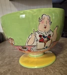 Vintage Fruit Bowl By Mud Pie Ceramic Hand Painted. Fixed Price $45.00.