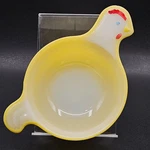 Vintage Glasbake Yellow Chicken Hen Bowl Figural Mcm Usa Ovenware Dish J-2482 20. Fixed Price $24.99.