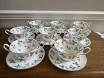 Wedgewood Wild Strawberry Bone China Cream Soup 8 Bowls & Saucers R4406. Fixed Price $349.99.