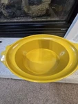 Hubert Large Yellow Serving Bowl Oval Melamine Mustard. Fixed Price $20.00.