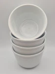 4 Crate & Barrel Heavy White Rolled Top 5.5" Bowl Deep Soup Cereal All Purpose. Fixed Price $55.00.