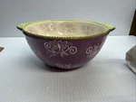 Temptations Floral Lace Lavender Serving Mixing Oven Bowl 2 Quart. Fixed Price $19.60.
