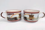 Tabasco Brand Gumbo Soup Mug Bowl Set Mcilhenny Rainbow Cove Oysters Ltd Ed. Fixed Price $22.39.