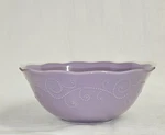 New Lenox French Perle Lavender Embossed Scalloped Edge 10.25 Serving Bowl. Fixed Price $39.99.